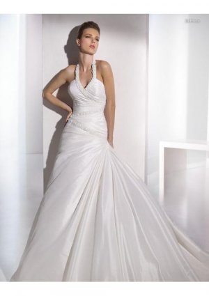 Sexy Beaded V-neck Top Selling 2010 New Wedding Dress 20105