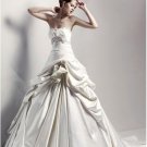 Satin Strapless Straight Beaded Neckline  Best Selling 2010 Wedding Dress 201097