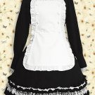 Cotton Black And White Long Sleeves Lolita Dress LD0284