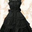 Cotton Black Ruffle Lolita Dress LD0297