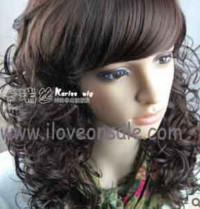 cream-colored fashion wig/non-mainstream loose wig fp715