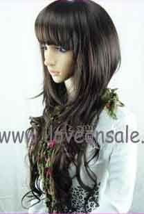 cream-colored fashion wig/non-mainstream loose wig fp703