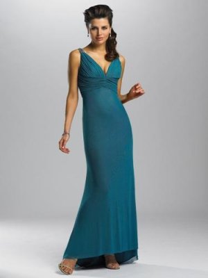 Mermaid Satin&Chiffon Beads Working LBD0078