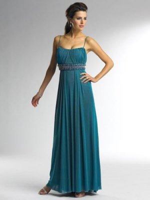 Spaghetti Straps Satin&Chiffon Applique Beads Working LBD0081