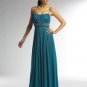 Spaghetti Straps Satin&Chiffon Applique Beads Working LBD0081