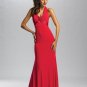 Floor Length Halter neck Satin&Chiffon LBD0083