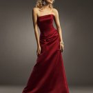 Floor Length Satin Flat neck LBD0088