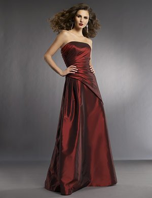 Floor Length Taffeta Flat neck LBD0167