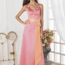 A-line Banded Satin V-neck LBD0224