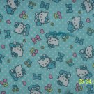 Hello Kitty Blanket and Burp Cloth