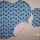 Mickey Mouse Blanket and Burp Cloth Set
