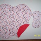 Baseball design Baby Blanket and Burp Cloth Set