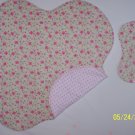 Butterflies and Botanicals Baby Blanket and Burp Cloth Set