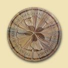 Mandala leaf wall plaque- etched and carved cypress