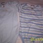 2 Carter's Newborn Onesies (Blue and White)Newborn 5-7lbs