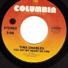 COLUMBIA 3-10202 TINA CHARLES You Set my Heart On Fire