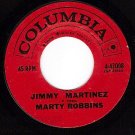 COLUMBIA MARTY ROBBINS 42008 Jimmy Martinez/Ghost Train