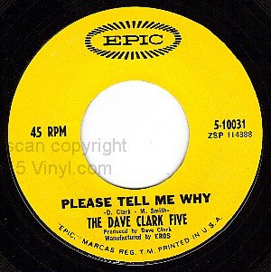 EPIC 5-10031 DAVE CLARK FIVE Please Tell Me Why ~ Leap