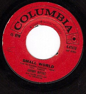 NM COLUMBIA 4-41410 JOHNNY MATHIS Small World ~ You Are