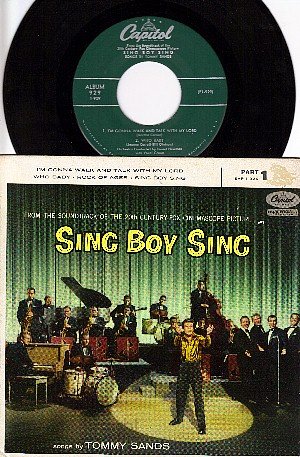 NM 45 + PS CAPITOL EAP 1-929 SING BOY TOMMY SANDS Lord