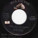 45 ELVIS PRESLEY I Need Your Love Tonight ~ A Fool Such