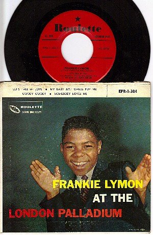 NM ROULETTE EPR-1-304 45 + PS FRANKIE LYMON ~ 4 Tracks