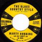 COLUMBIA MARTY ROBBINS 41325 Hanging Tree/Blues Country
