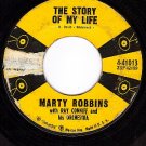 COLUMBIA 45 MARTY ROBBINS 41013 The Story Of My Life