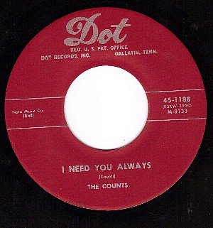 NM DOT 1188 45 THE COUNTS Need You Always/Darling Dear