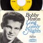 EPIC 9768 45 + PS BOBBY VINTON Long Lonely Nights/Satin