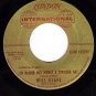 PROMO 45 LONDON INT 10029V WILL GLAHE Rather Buy Myself