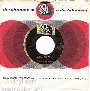 20TH CENTURY 423 ROME & PARIS Why Oh Why/Because Of You
