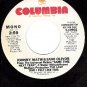 NM DEMO COLUMBIA 10902 JOHNNY MATHIS ~ Last Time I Felt