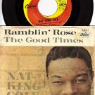 CAPITOL 4808 PS+ 45 NAT KING COLE Ramblin Rose ~ Times