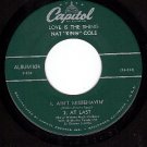 CAPITOL 3-824 NAT KING COLE Aint Misbehavin/Love Letter