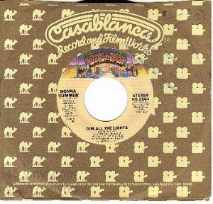 NM 45 CASABLANCA 2201 DONNA SUMMER ~ Dim All The Lights