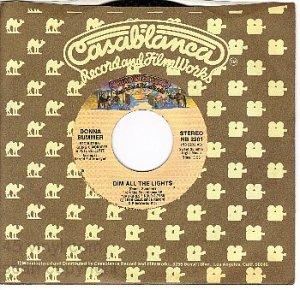 NM 45 CASABLANCA DONNA SUMMER Dim All The Lights/There