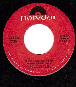 NM POLYDOR CONNIE FRANCIS Where The Boys Are ~ My Heart