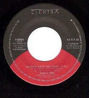 NM 45 ELECTRA SIMPLY RED Holding Back The Years/I Wont