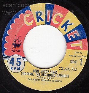 45 GENE AUTRY Rudolph The Red-Nosed Reindeer/Tinker Twn