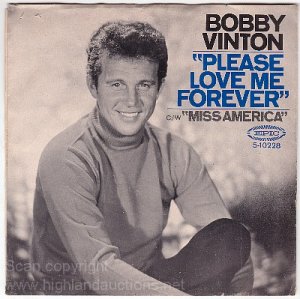 PICTURE SLEEVE PS ~ BOBBY VINTON Please Love Me Forever