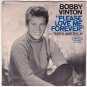 PICTURE SLEEVE PS ~ BOBBY VINTON Please Love Me Forever