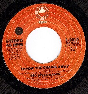 EPIC 50059 REO SPEEDWAGON Throw the Chains Away/Blues