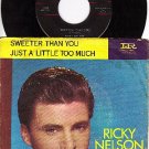 NM 45+ PS IMPERIAL 5595 RICKY NELSON ~ Sweeter Than You