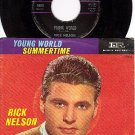 IMPERIAL 5805 45+ PS RICK NELSON Young World/Summertime