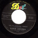 NM DOT 16167 DODIE STEVENS Yes Im Lonesome Tonight/Too