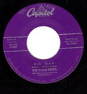 NM 45 CAPITOL F3960 THE FOUR PREPS Big Man ~ Stop Baby