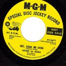 PROMO MGM K13671 JULIUS LA ROSA Hey Look Me Over/Music