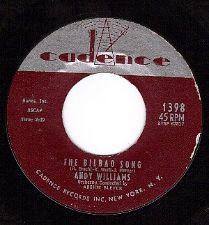 NM CADENCE 1398 ANDY WILLIAMS Bilbao Song/How Wonderful
