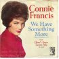 NM MGM 45 K 13287 + PS CONNIE FRANCIS Something More